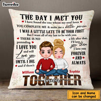 Personalized Together Since The Day I Met You Couple Pillow DB51 32O47 thumb 1