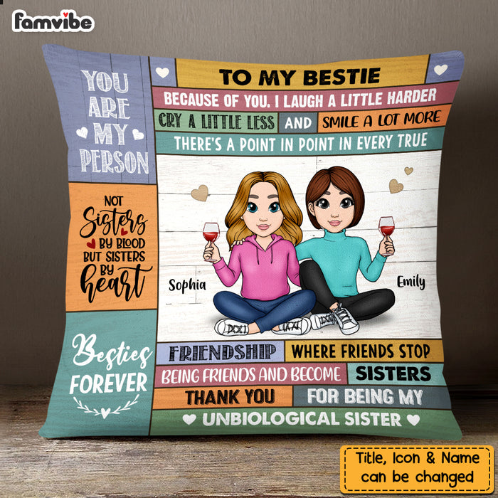 Personalized Friends You Are My Person Pillow DB33 30O47 1