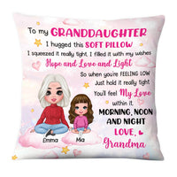 Personalized To My Granddaughter Hug This Pillow DB31 23O28 thumb 1