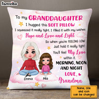 Personalized To My Granddaughter Hug This Pillow DB31 23O28 thumb 1
