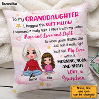 Personalized To My Granddaughter Hug This Pillow DB31 23O28 thumb 1