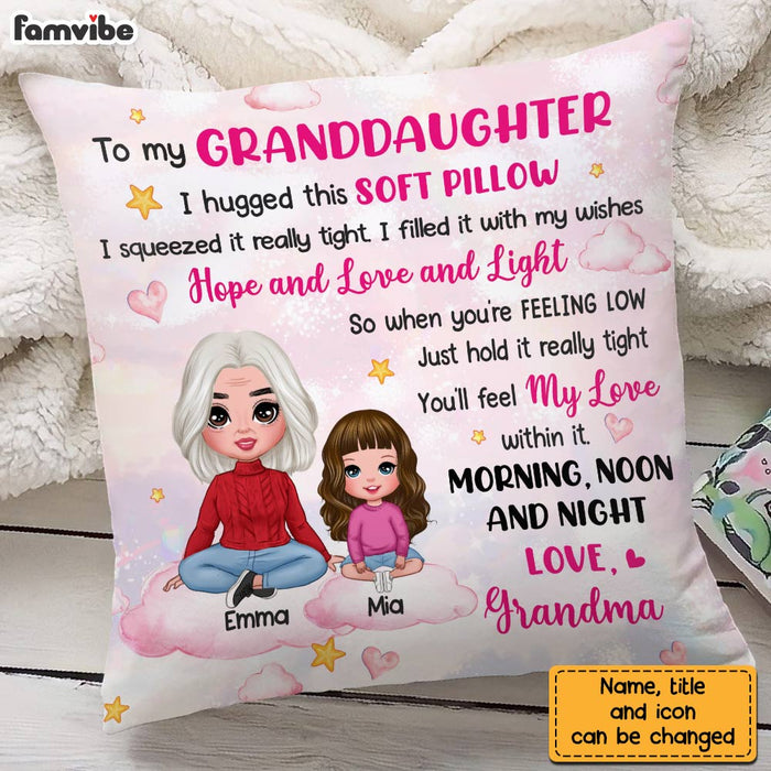 Personalized To My Granddaughter Hug This Pillow DB31 23O28 1