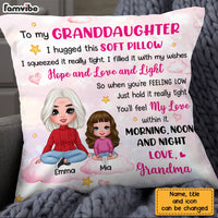 Personalized To My Granddaughter Hug This Pillow DB31 23O28 thumb 1
