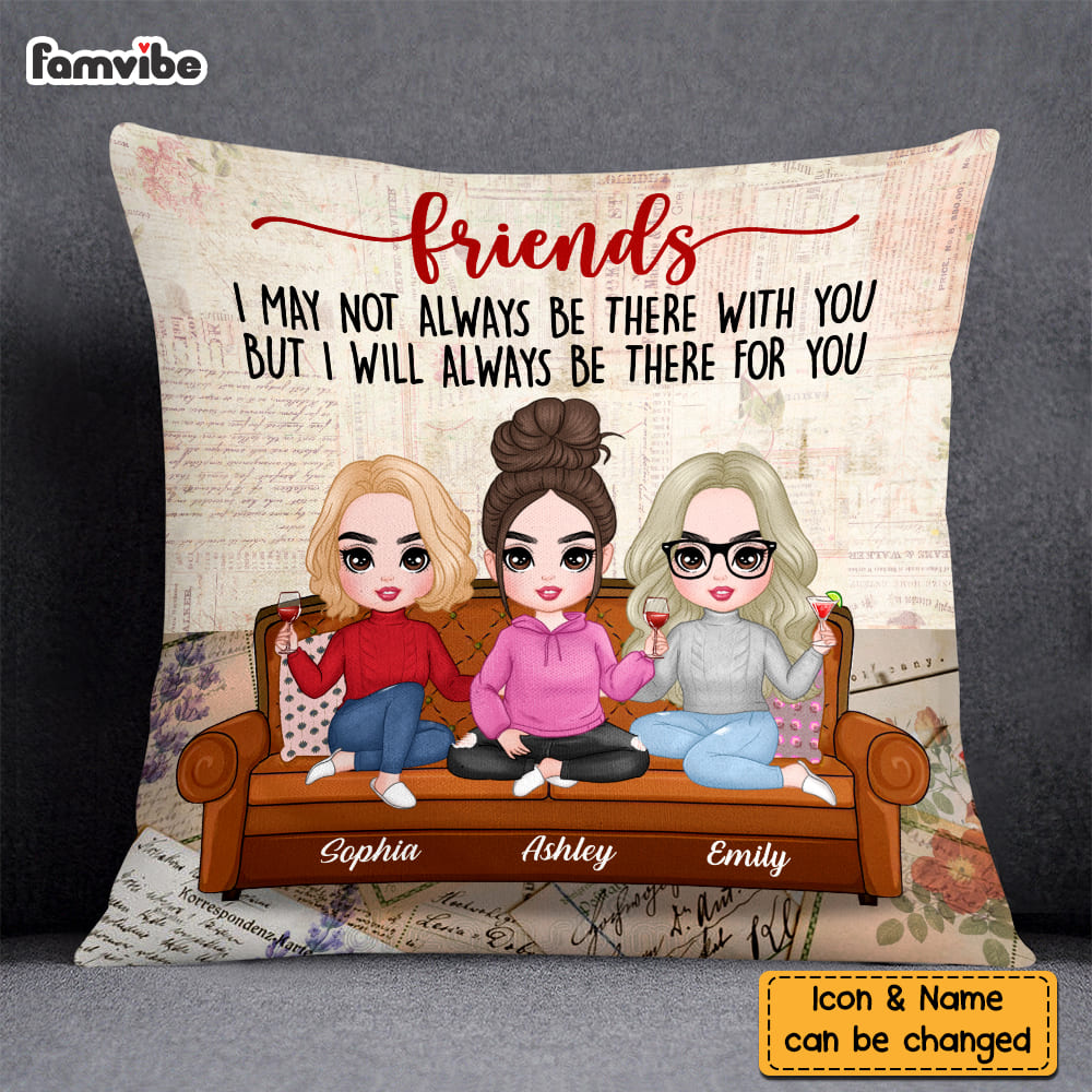 Personalized Friends Be There For You Pillow DB71 23O58 Primary Mockup