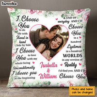 Personalized Couple I Choose You Photo Pillow DB63 23O28 thumb 1