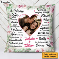 Personalized Couple I Choose You Photo Pillow DB63 23O28 thumb 1