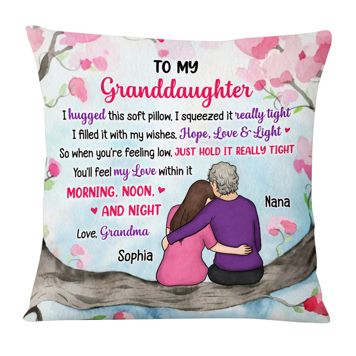 Personalized To My Granddaughter Hug This Pillow DB52 23O53 1