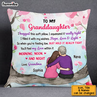 Personalized To My Granddaughter Hug This Pillow DB52 23O53 thumb 1