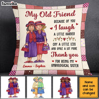 Personalized Old Friends Sisters Pillow DB51 23O28 thumb 1
