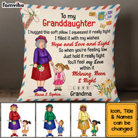 Personalized  Grandma And Granddaughter Hug This Pillow DB62 36O53 thumb 1