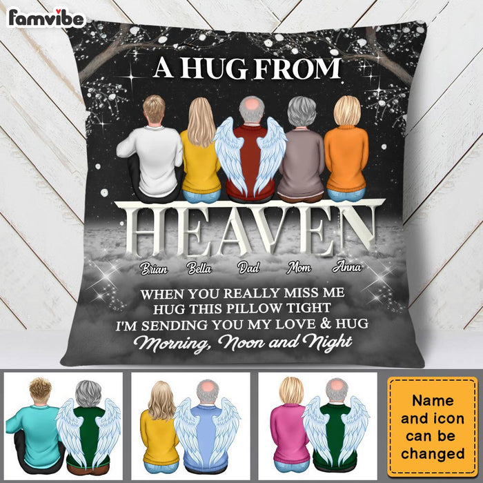 Personalized Memo A Hug From Heaven Pillow DB71 32O28 1