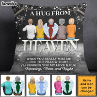Personalized Memo A Hug From Heaven Pillow DB71 32O28 thumb 1