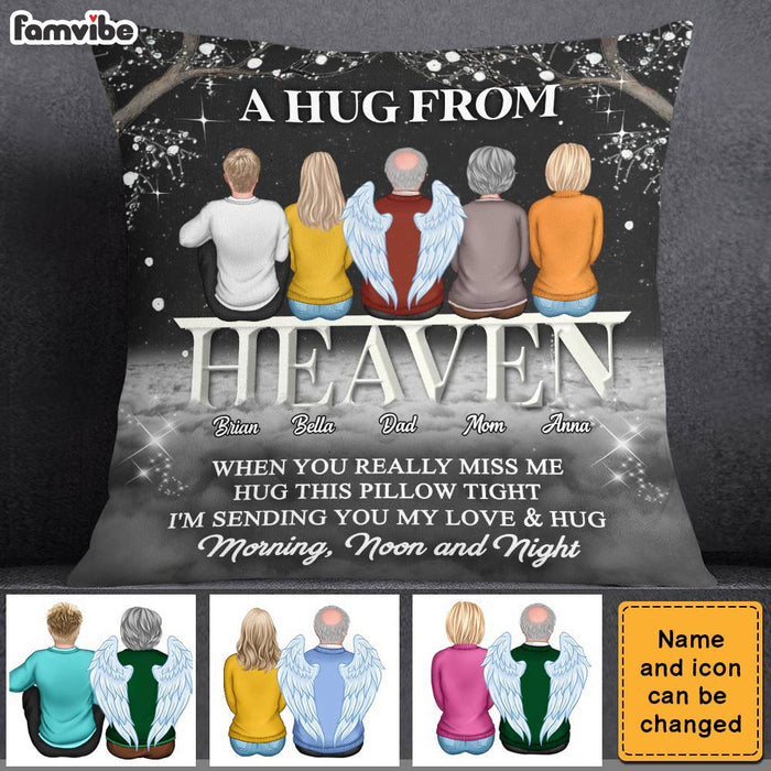 Personalized Memo A Hug From Heaven Pillow DB71 32O28 1