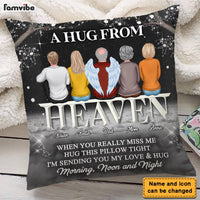 Personalized Memo A Hug From Heaven Pillow DB71 32O28 thumb 1