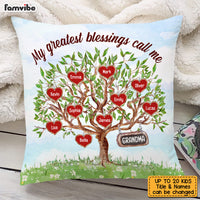Personalized Grandma Tree Pillow DB62 85O53 thumb 1