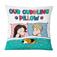 Personalized Dog Parents Couple Our Cuddling Pet Pillow DB71 58O47 thumb 1