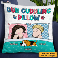 Personalized Dog Parents Couple Our Cuddling Pet Pillow DB71 58O47 thumb 1