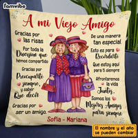 Personalized Spanish To My Old Friends Thank You For Pillow DB55 30O47 thumb 1