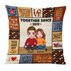 Personalized Couple Together Since Pillow DB72 30O53 1