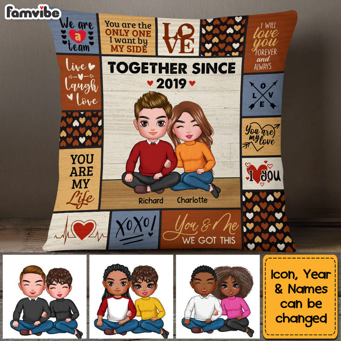 Personalized Couple Together Since Pillow DB72 30O53 1