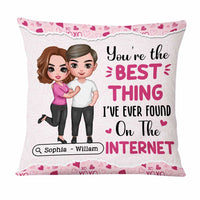 Personalized Couple Online Dating Funny Anniversary Pillow DB72 30O47 thumb 1