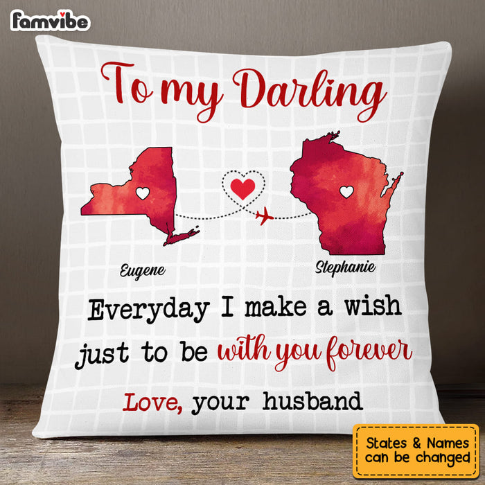 Personalized Long Distance Love Pillow DB71 36O53 1