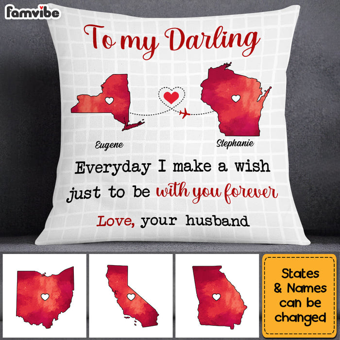 Personalized Long Distance Love Pillow DB71 36O53 1