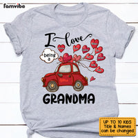 Personalized I Love Being A Grandma Sweetheart Car Shirt - Hoodie - Sweatshirt DB81 58O53 thumb 1