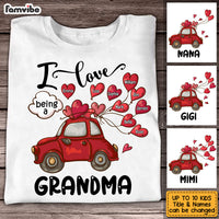 Personalized I Love Being A Grandma Sweetheart Car Shirt - Hoodie - Sweatshirt DB81 58O53 thumb 1