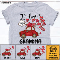 Personalized I Love Being A Grandma Sweetheart Car Shirt - Hoodie - Sweatshirt DB81 58O53 thumb 1