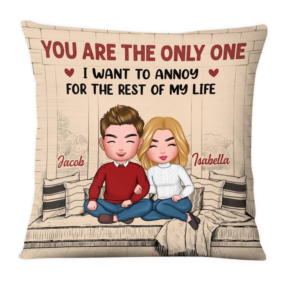Personalized Couple Annoy For The Rest Of My Life Pillow DB82 30O28 Primary Mockup