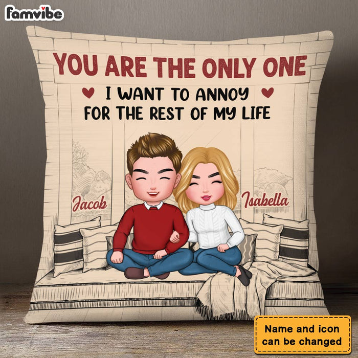 Personalized Couple Annoy For The Rest Of My Life Pillow DB82 30O28 1