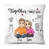 Personalized Together Since Couple Pillow DB82 32O28 1