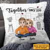 Personalized Together Since Couple Pillow DB82 32O28 1