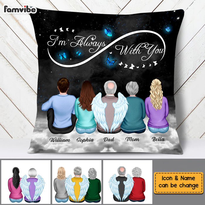 Personalized Memorial I'm Always With You Butterfly Pillow DB81 32O58 1