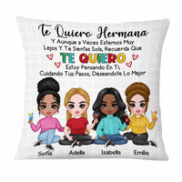 Personalized Hermanas Sisters Spanish Sisterhood Hermanita Pillow DB83 58O47 thumb 1