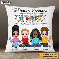 Personalized Hermanas Sisters Spanish Sisterhood Hermanita Pillow DB83 58O47 thumb 1