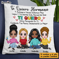 Personalized Hermanas Sisters Spanish Sisterhood Hermanita Pillow DB83 58O47 thumb 1
