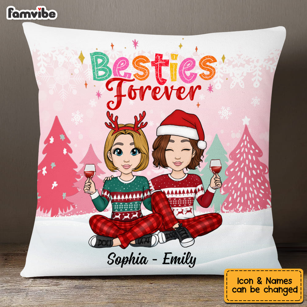 Personalized Friends Forever Pillow NB94 30O53 Primary Mockup
