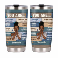 Personalized Bible Verses You Are Steel Tumbler NB262 30O47 thumb 1