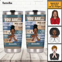 Personalized Bible Verses You Are Steel Tumbler NB262 30O47 thumb 1