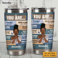 Personalized Bible Verses You Are Steel Tumbler NB262 30O47 thumb 1