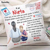 Personalized To My Granddaughter Spanish Carta A Mi Nieta Besos Tu Abuela Pillow DB92 58O47 1
