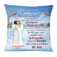 Personalized Memo God's Garden Must Be Beautiful Gift For Loss Pillow DB101 30O53 thumb 1