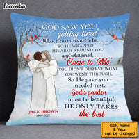 Personalized Memo God's Garden Must Be Beautiful Gift For Loss Pillow DB101 30O53 thumb 1