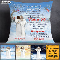 Personalized Memo God's Garden Must Be Beautiful Gift For Loss Pillow DB101 30O53 thumb 1