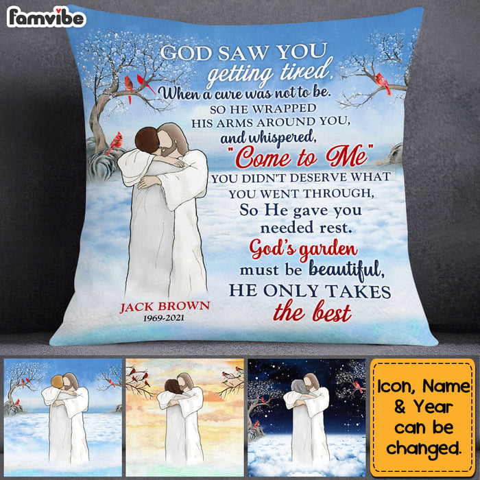 Personalized Memo God's Garden Must Be Beautiful Gift For Loss Pillow DB101 30O53 1