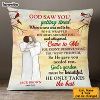 Personalized Memo God's Garden Must Be Beautiful Gift For Loss Pillow DB101 30O53 thumb 1