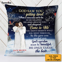 Personalized Memo God's Garden Must Be Beautiful Gift For Loss Pillow DB101 30O53 thumb 1