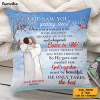 Personalized Memo God's Garden Must Be Beautiful Gift For Loss Pillow DB101 30O53 thumb 1